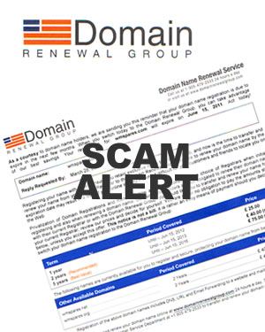 Domain name renewal scam